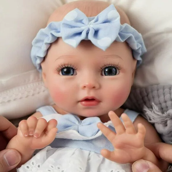 Lifelike Reborn Baby Dolls Girl Terry - 12 Inch Silicone Full Body Realistic - Picture 6 of 7